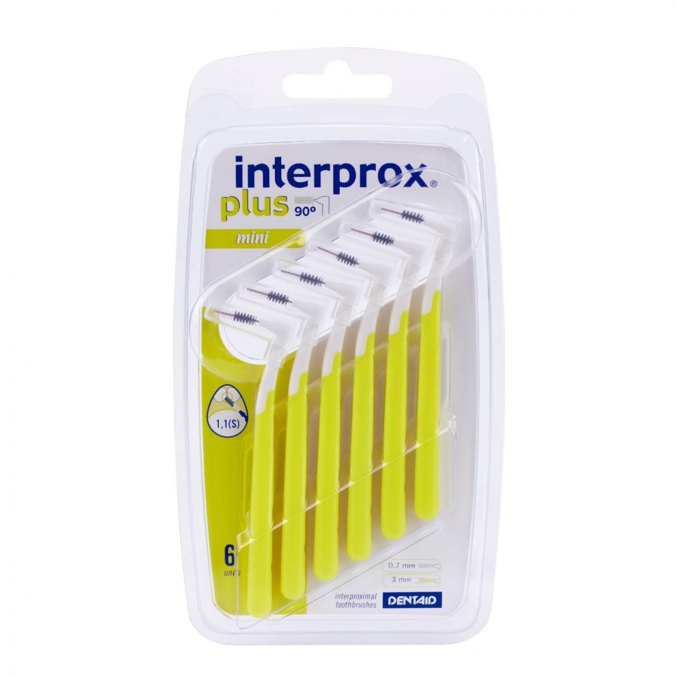 Interprox Plus borsteltje Mini Geel
